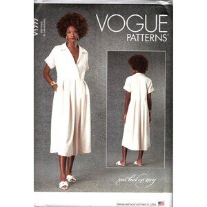 Vogue V1777 Misses L to XXL Rachel Comey Designer Midi Dress UNCUT Sewing Patter